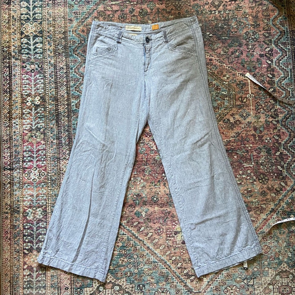 anthropology linen pants